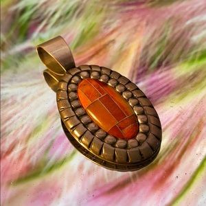 Vintage 925 stone pendant